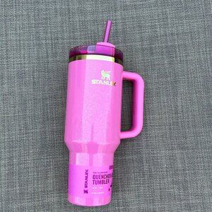 Glinda Pink 40oz Stanley Wicked Sparkle Tumbler
